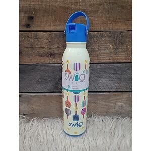 Swig Life NWT Flip + Sip 20 Oz Insulated Water Bottle Pickleball Paddle